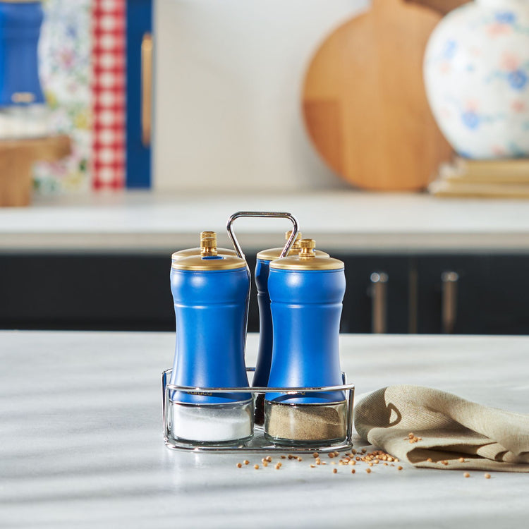 KARACA BLUE BERRY 5-PIECE SPICE SET, BLUE