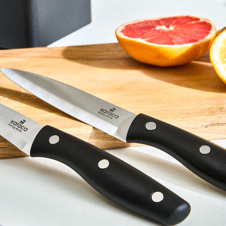 KARACA MASTERCUT 6-PIECE KNIFE SET, BLACK