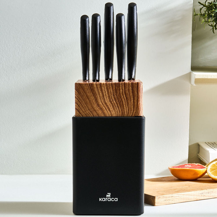 KARACA MASTERCUT 6-PIECE KNIFE SET, BLACK
