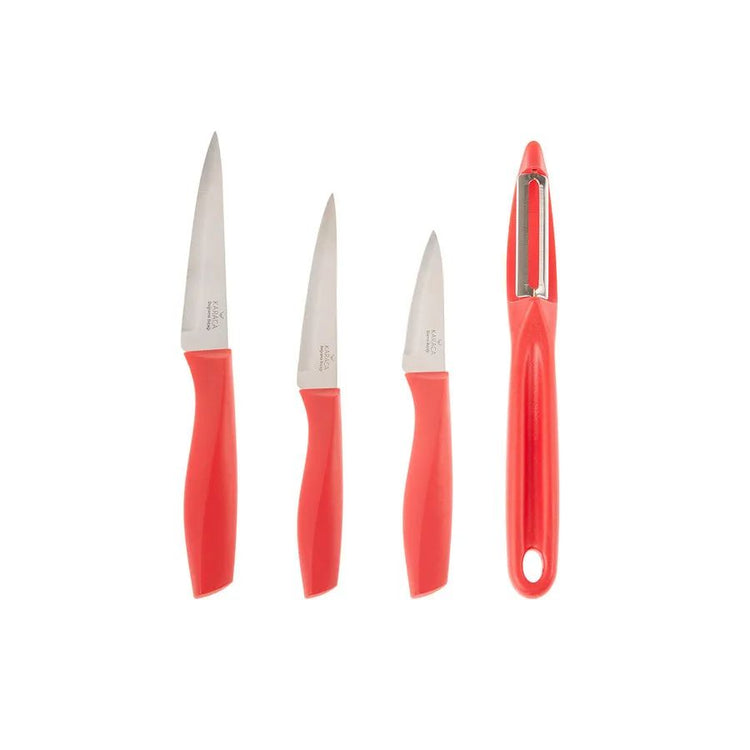 KARACA RED PEEL 4-PIECE KNIFE SET