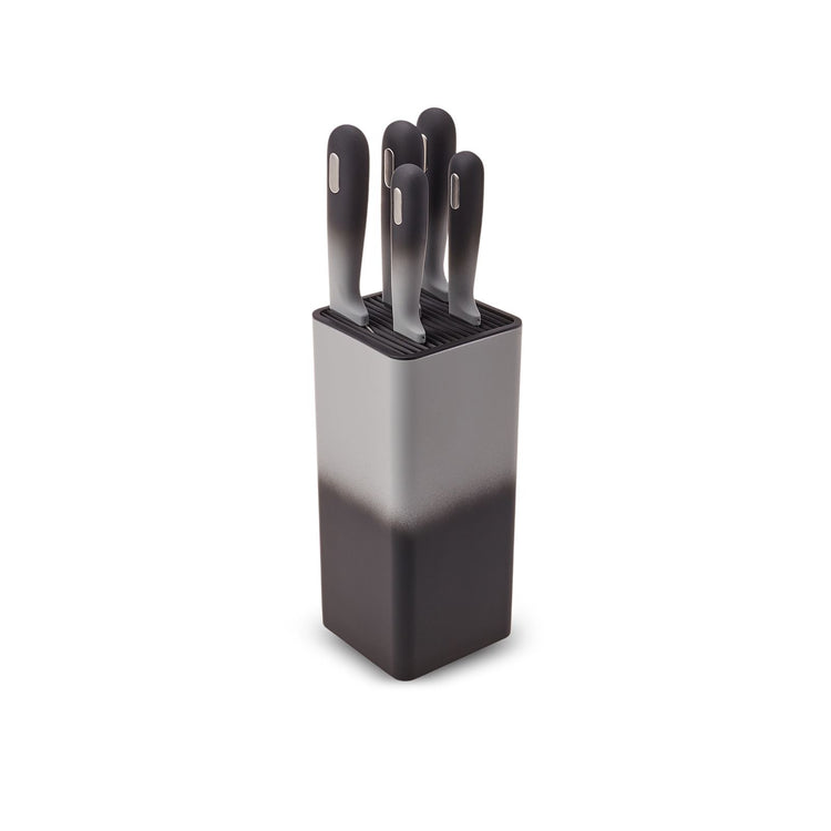 KARACA MOONLIGHT SQUARE 6-PIECE KNIFE SET, GRAY