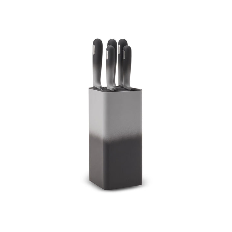 KARACA MOONLIGHT SQUARE 6-PIECE KNIFE SET, GRAY