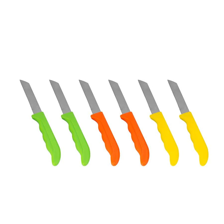 APRICOT NORINCO 6-PIECE FRUIT KNIFE SET, MULTICOLOR