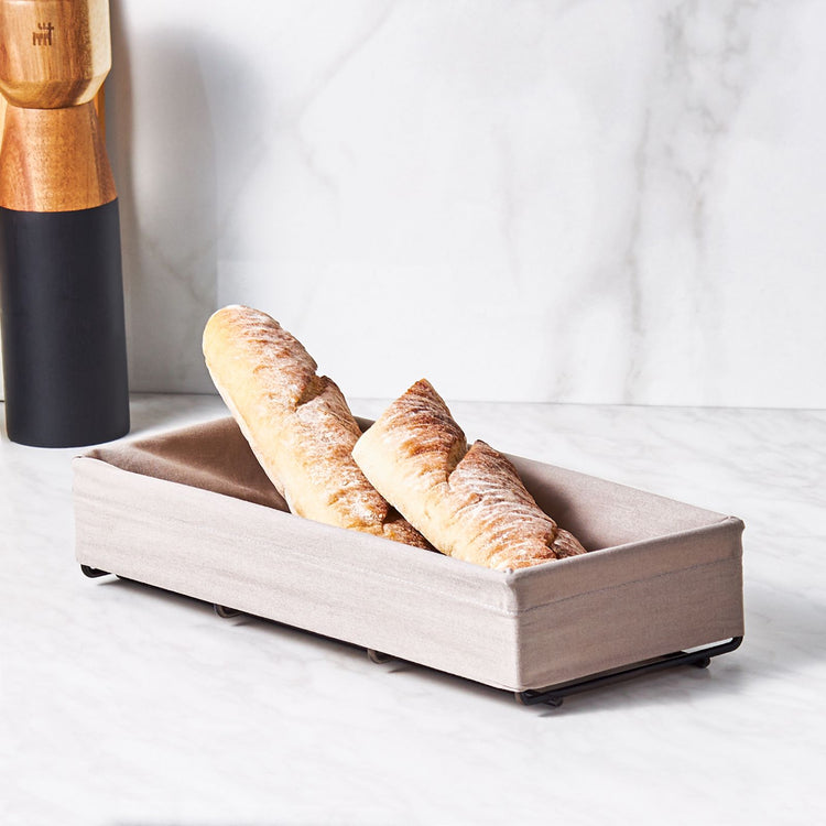 KARACA FABL GRAY BREAD BASKET SMALL, GRAY