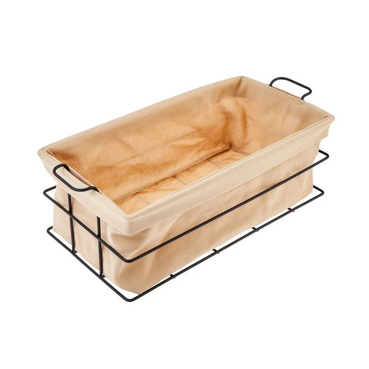 KARACA FONTE CREAM BREAD BASKET LARGE,
