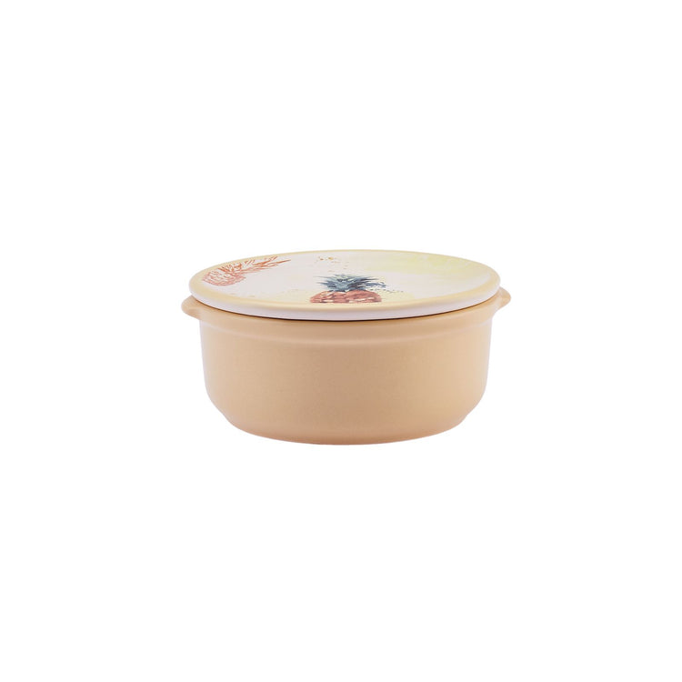 KARACA PINEAPPLE BREAKFAST BOWL with LID, MULTICOLOR