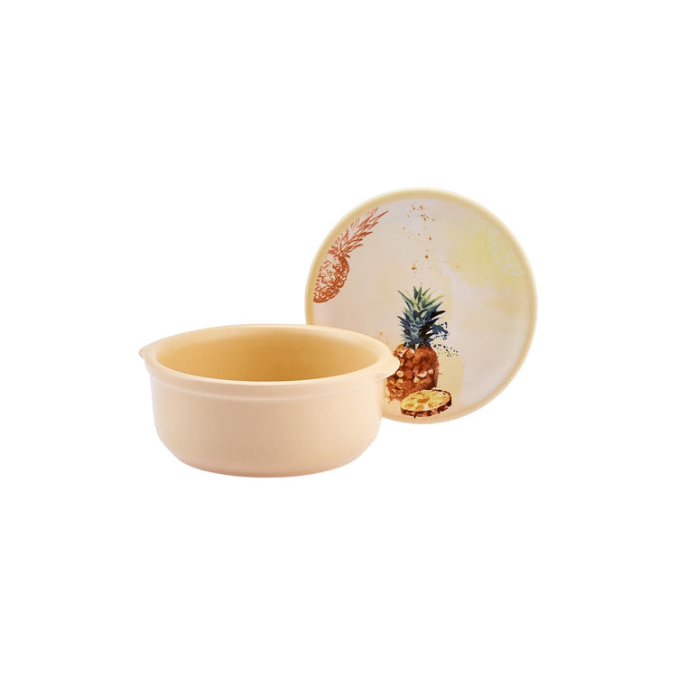 KARACA PINEAPPLE BREAKFAST BOWL with LID, MULTICOLOR