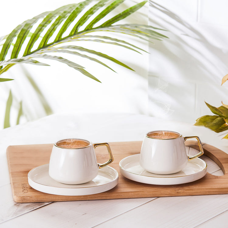 KARACA SATURN Coffee Cup Set for 2 People