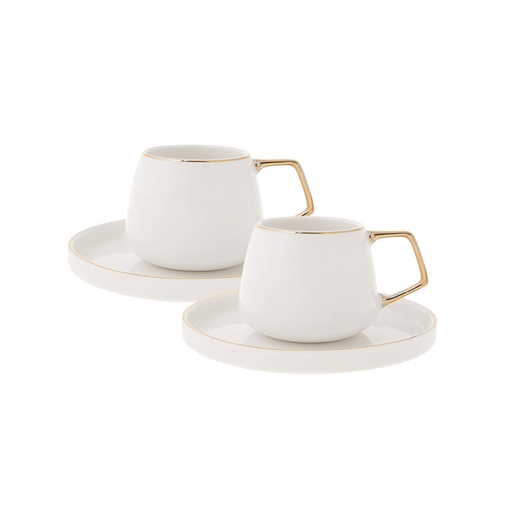 KARACA SATURN Coffee Cup Set for 2 People