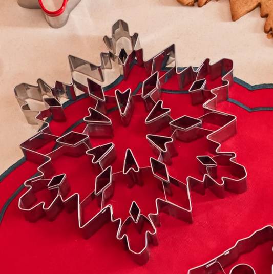 KARACA NEW YEAR 23 SNOWFLAKE COOKIE CUTTER, STEEL