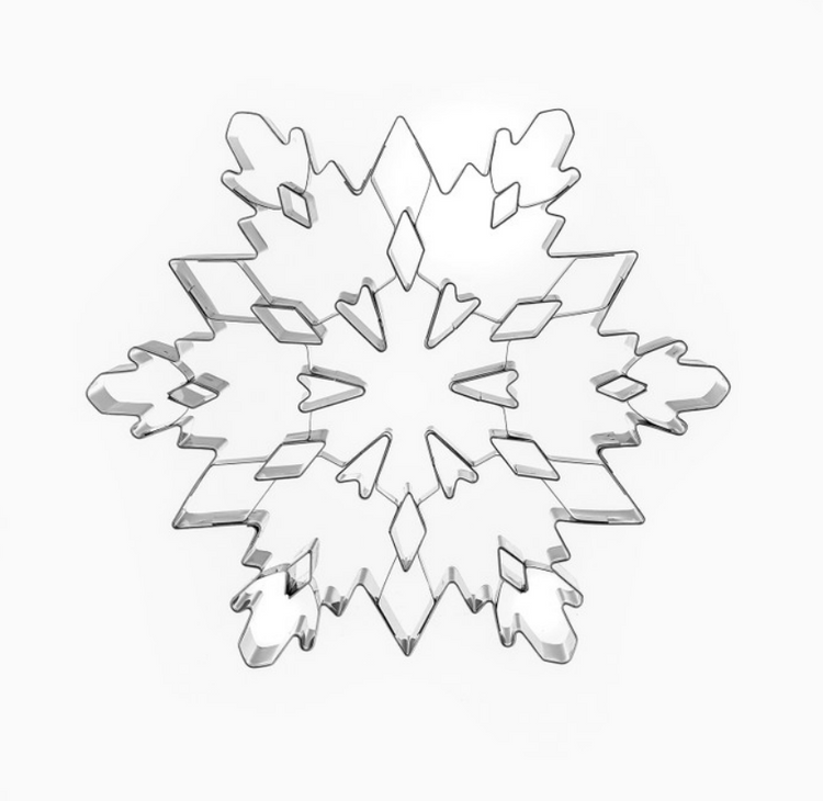 KARACA NEW YEAR 23 SNOWFLAKE COOKIE CUTTER, STEEL