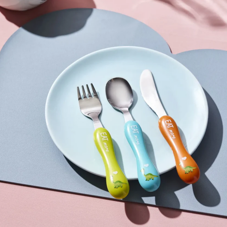 KARACA DINOSAUR 3-PIECE CHILDREN'S CUTLERY SET