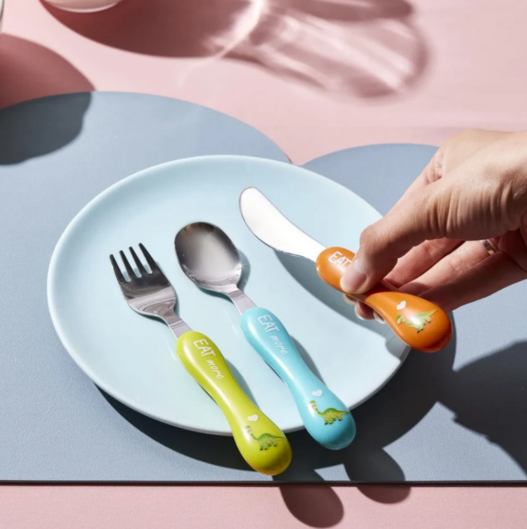 KARACA DINOSAUR 3-PIECE CHILDREN'S CUTLERY SET