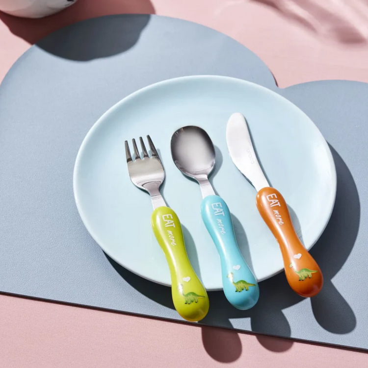 KARACA DINOSAUR 3-PIECE CHILDREN'S CUTLERY SET