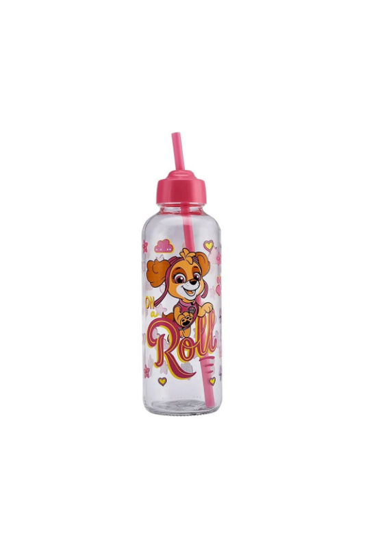 KARACA PAW PATROL SKYE WATER BOTTLE WITH STRAW 450 ML