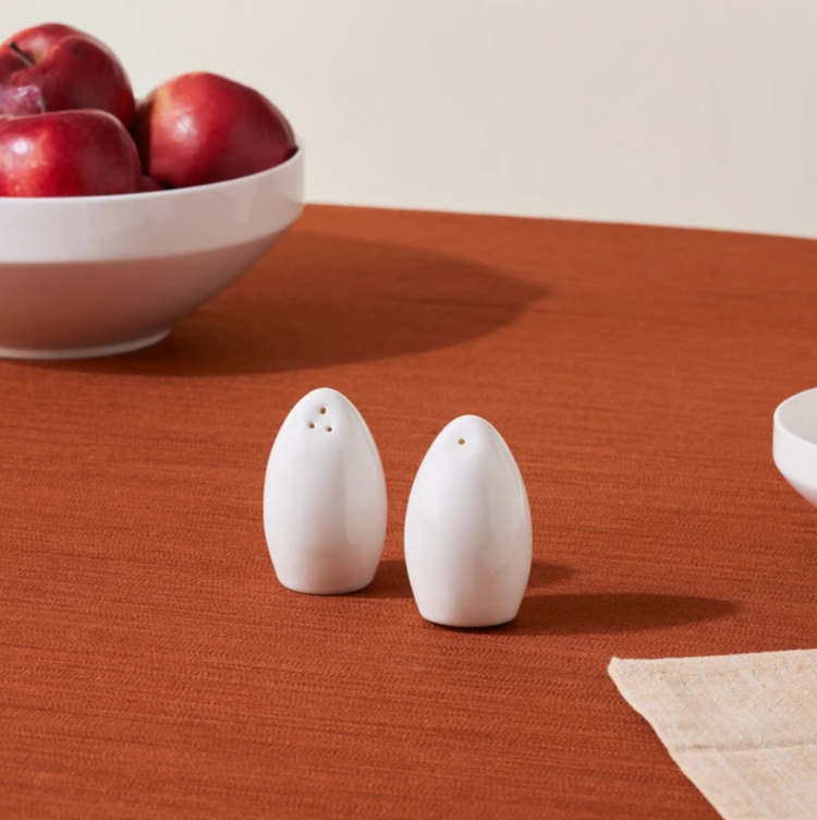 KARACA STREAM BASIC LINE SALT & PEPPER SHAKER SET, WHITE