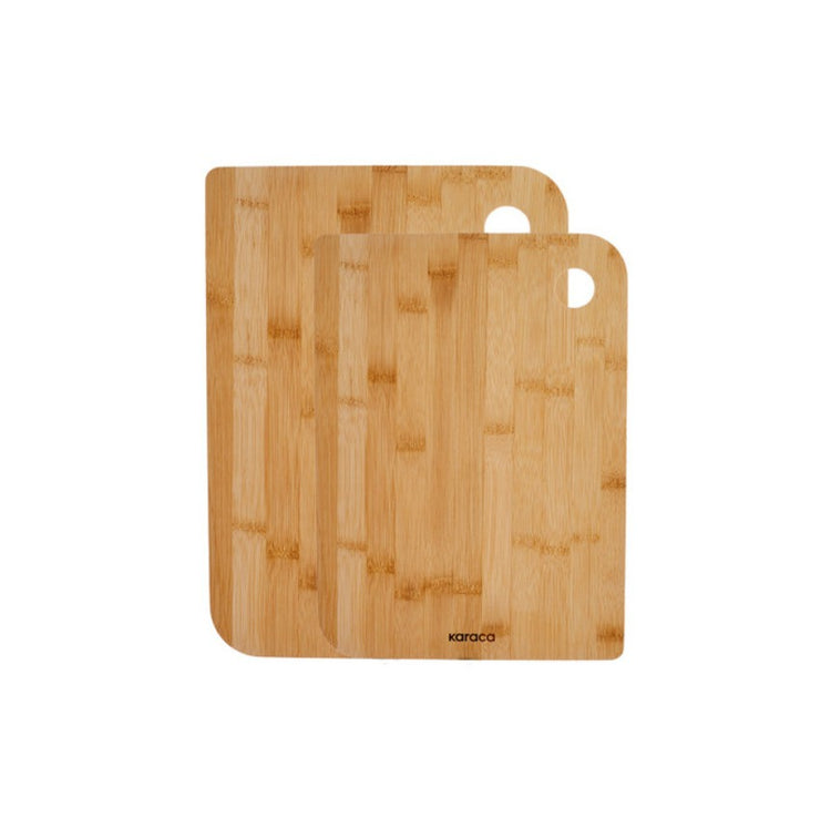 KARACA AZUR 2-PIECE BAMBOO CUTTING BOARD SET