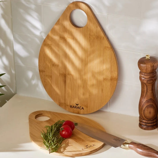 KARACA DAMLA 2-PIECE BAMBOO CUTTING BOARD SET