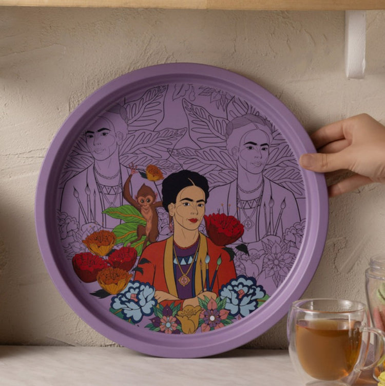 KARACA FRIDA METAL ROUND TRAY 35 CM