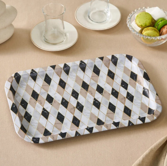 KARACA MADRID METAL TRAY 25X35 CM