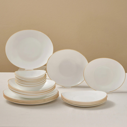 KARACA PURE 24-PIECE 6-PERSON DINNERWARE SET GOLD