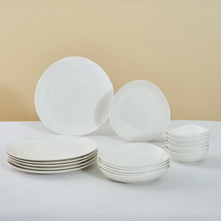 KARACA STREAM BONE RUBICON 18-PIECE 6-PERSON DINNER SET