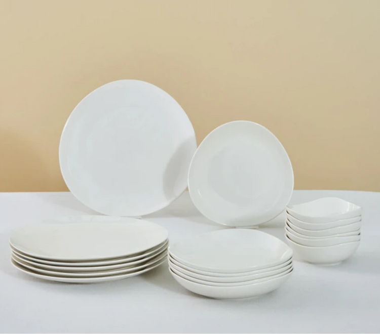 KARACA STREAM BONE RUBICON 18-PIECE 6-PERSON DINNER SET