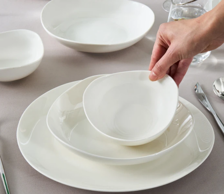 KARACA STREAM BONE RUBICON 18-PIECE 6-PERSON DINNER SET