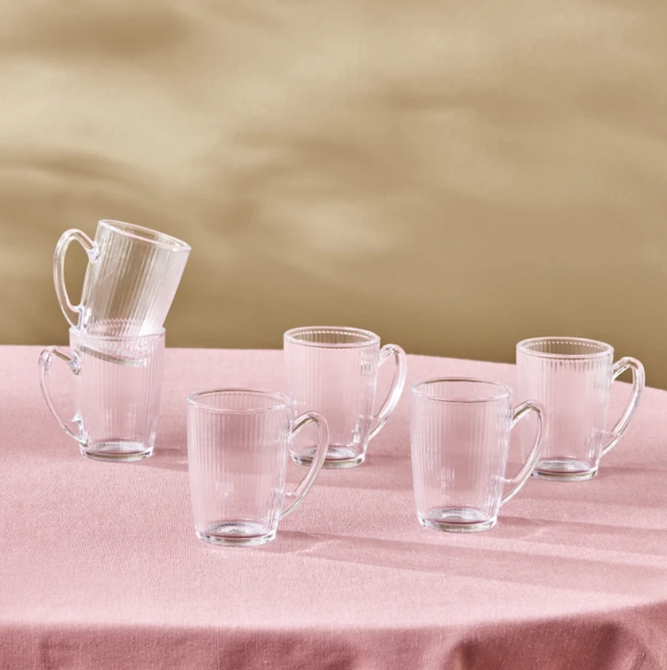 KARACA EDNA 6-PIECE TEA GLASS SET 160 ML