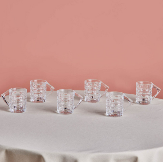 KARACA BEGONYA 6-PIECE TEA GLASS SET
