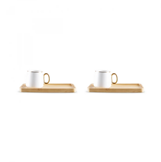 KARACA ADA BAMBOO BASED 2-PERSON COFFEE CUP SET 90 ML
