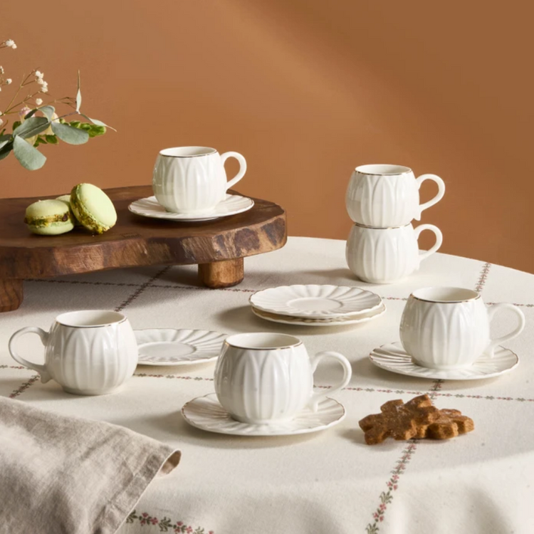 KARACA EYLÜL 6-PERSON COFFEE CUP SET