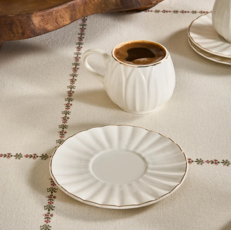 KARACA EYLÜL 6-PERSON COFFEE CUP SET