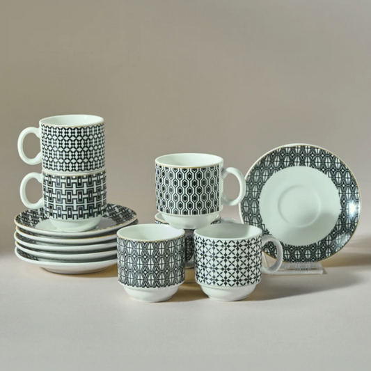 KARACA KARMENY 6-PERSON COFFEE CUP SET