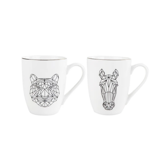 KARACA DRAFT HORSE 2-PIECE MUG SET