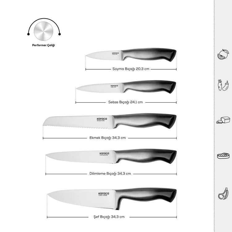 KARACA PRO MEISTER 5-Piece Knife Set