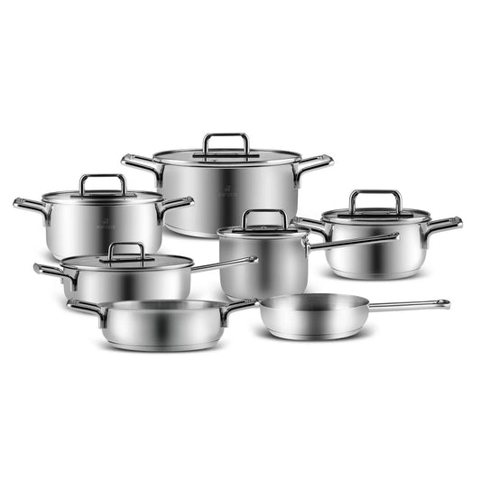 KARACA ARYA 12-PIECE STAINLESS STEEL COOKWARE SET