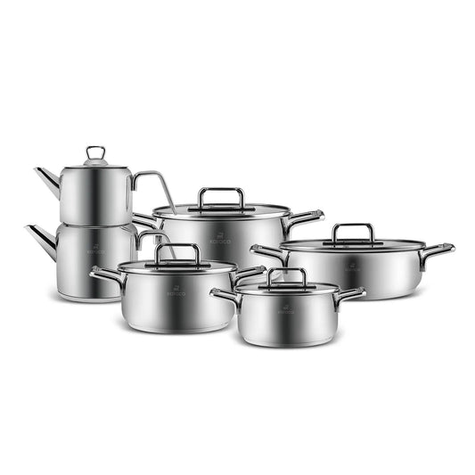 KARACA ARYA 11-PIECE STAINLESS STEEL COOKWARE SET