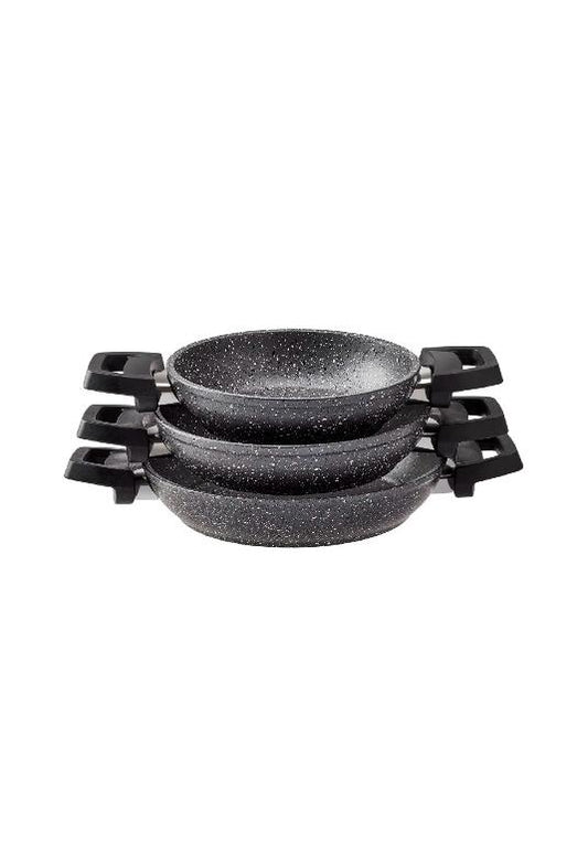 KARACA BIOGRANIT ATLAS 3-PIECE SAUTE PAN SET