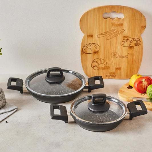 Karaca Biogranit Power 4 Piece Saute Pan Set