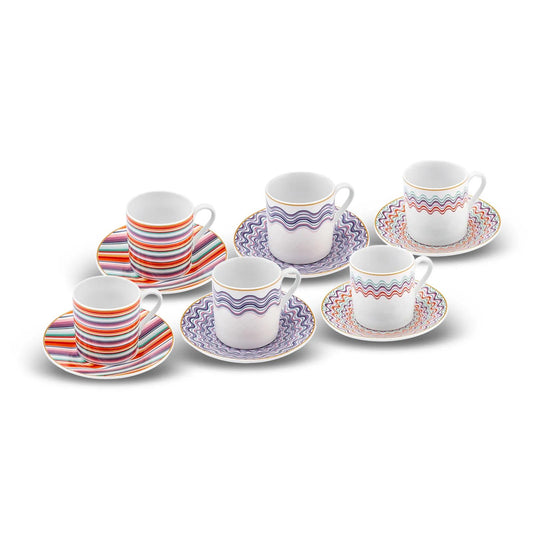 KARACA BAILANDO 6-PERSON 80 ML COFFEE CUP SET