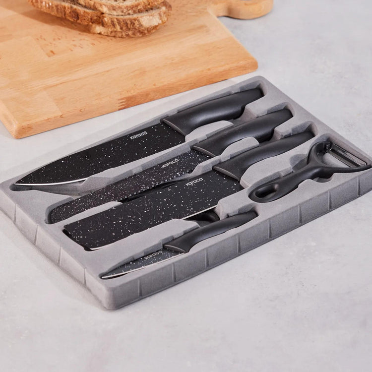 KARACA BLACK STONE 6-PIECE KNIFE SET