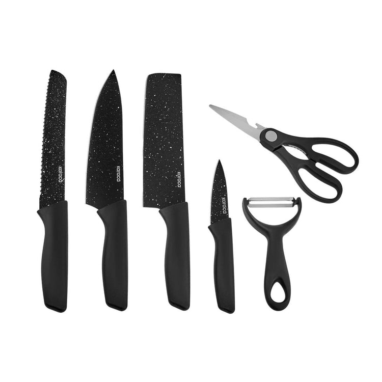 KARACA BLACK STONE 6-PIECE KNIFE SET