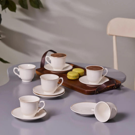 KARACA SERAF 6-PERSON 90 ML COFFEE CUP SET