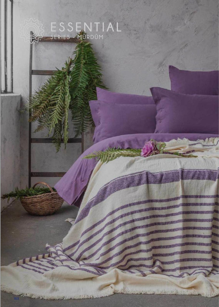 AP Double Duvet Cover Set - Essential Purple