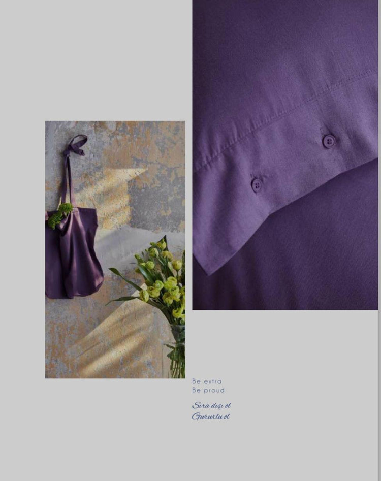 AP Double Duvet Cover Set - Essential Purple