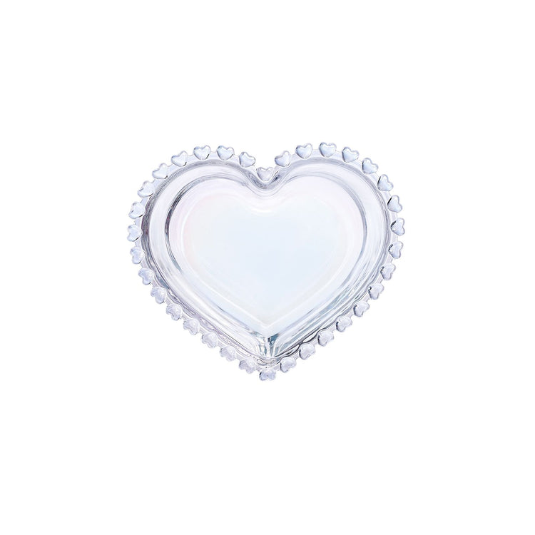 KARACA RORY GLASS HEART BOWL 13 CM, LUSTER