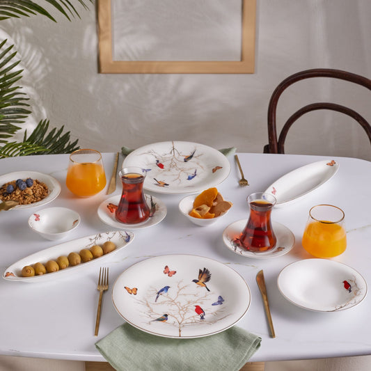 KARACA FINE PEARL NEW GRACE 26-PIECE DINNER SET, WHITE