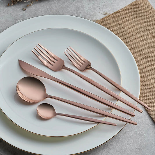 KARACA ORION 30 PIECE CUTLERY SET BOXED, ROSE GOLD