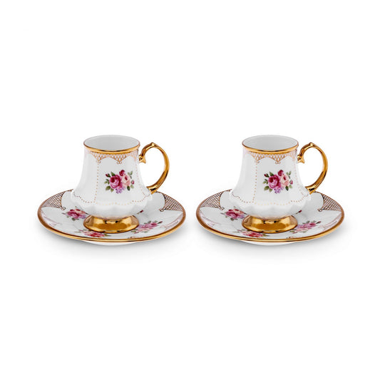 KARACA NERMİN 2 PERSON 85 ML COFFEE CUP SET, MULTICOLOR